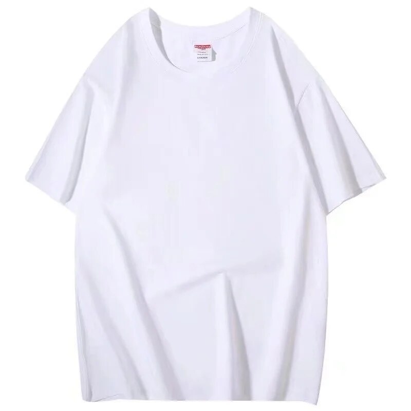 Men's Short Sleeve Breathable Loose Oversized T-shirt White