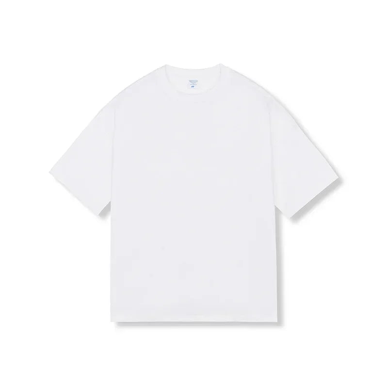 Men's Cotton Short Sleeved Loose T-shirt White